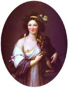Portrait of Mme D'Aguesseau elisabeth vigee-lebrun